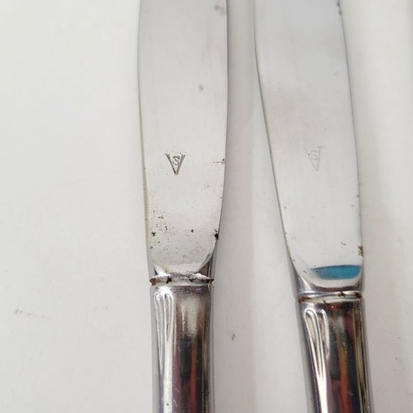 Vintage Stainless Knives with Faux Bamboo Handles Set of Six Boxed - Picture 6 of 9